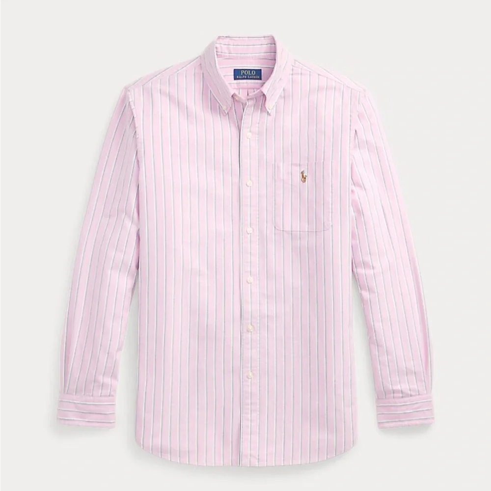 Polo by Ralph Lauren Pink and White Striped Button-Down Shirt - Picture 12 of 16